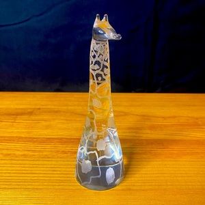 Kosta Boda signed Vickie Lindstrand art glass giraffe